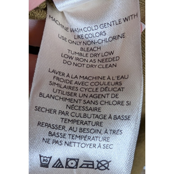 Anthropologie Pilcro Moss Green Flounced Ruffle Coastal Boho Tunic Mini Dress SM - Picture 8 of 9